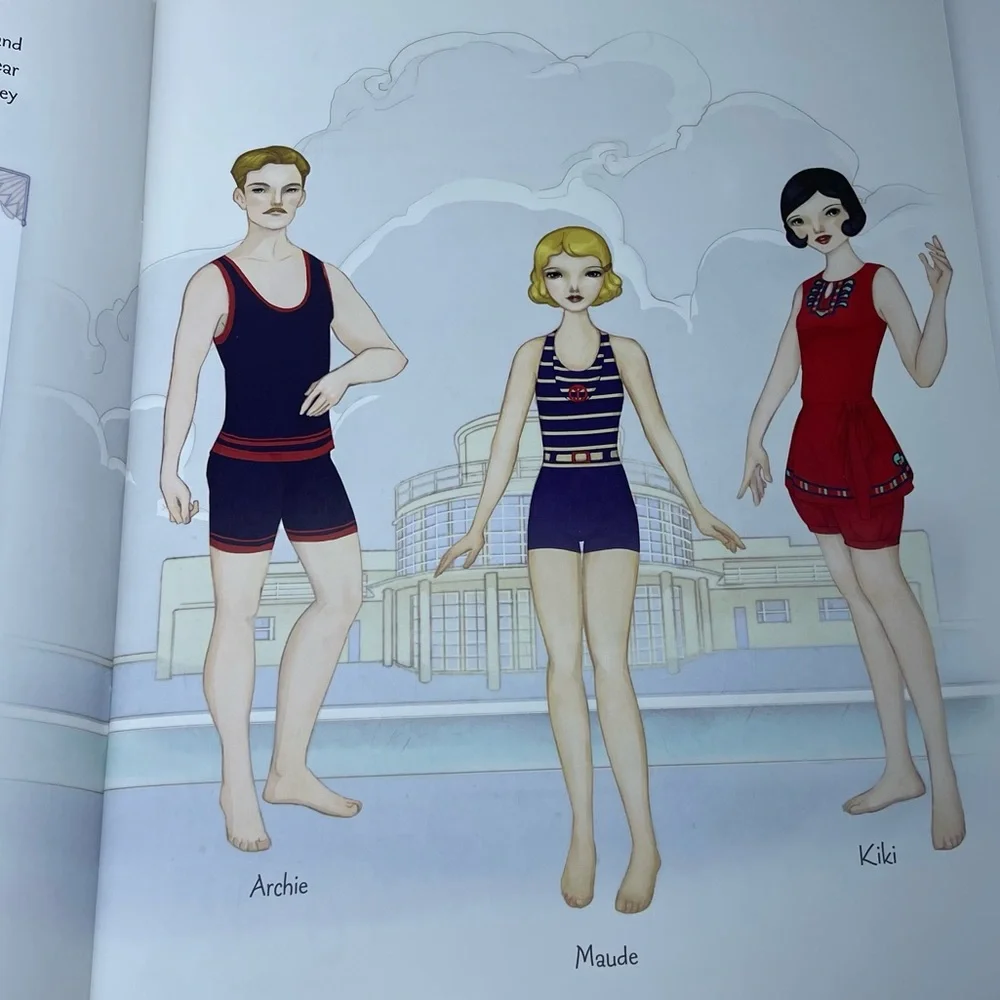 Vintage Paper Dolls Usborne Historical Sticker Paper Dolls 1920's Fashion New - Picture 13 of 16